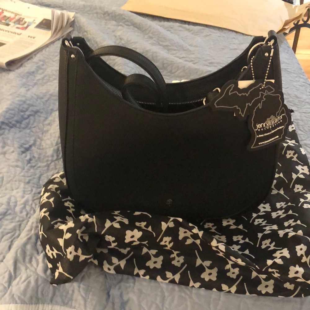 Jenna Kator Collection M22 black shoulder bag